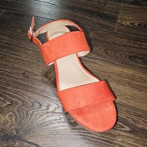 Xappeal Orange Sandals with Adjustable Ankle Strap